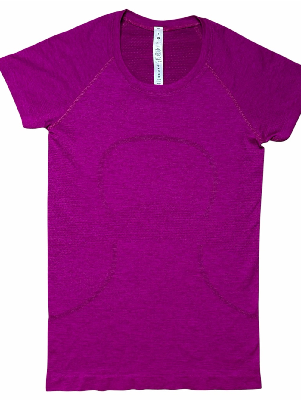 Lululemon Women’s Swiftly Tech Short Sleeve Athletic Shirt Size 6 Hot Pink
